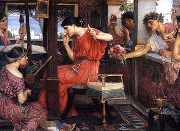 P&eacute;n&eacute;lope et ses pr&eacute;tendants - Waterhouse