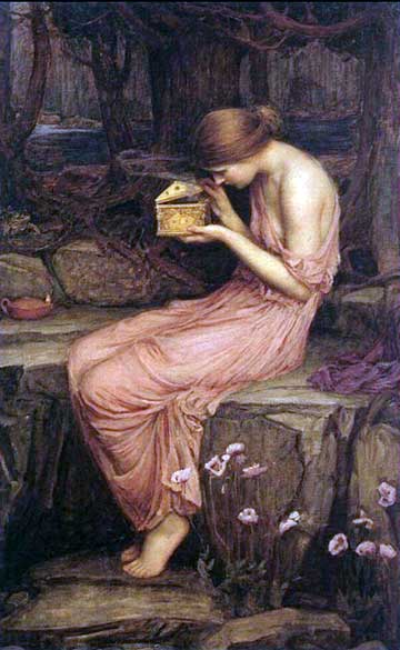 Psych&eacute; et la cassette d'or - Waterhouse